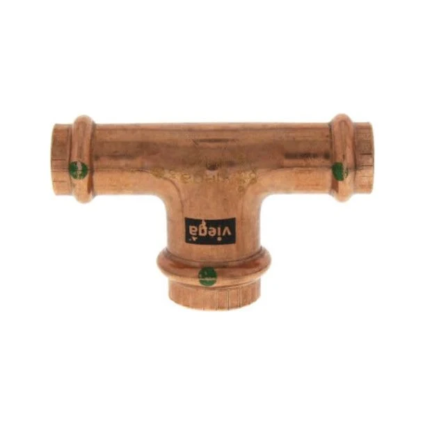 Viega 77382 1/2" x 1/2" x 3/4" ProPress Rame caldo Tee