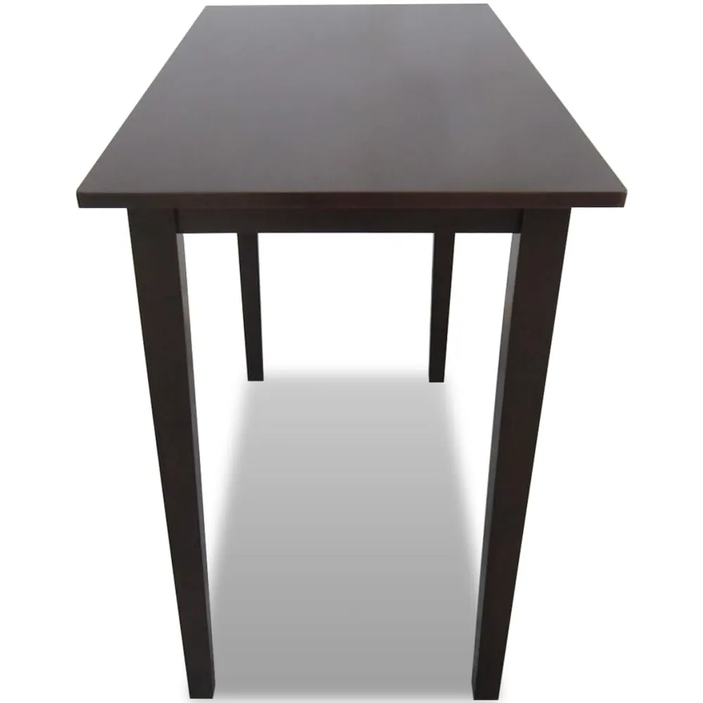 Tavolo da Bar Legno Marrone con Base Antiscivolo