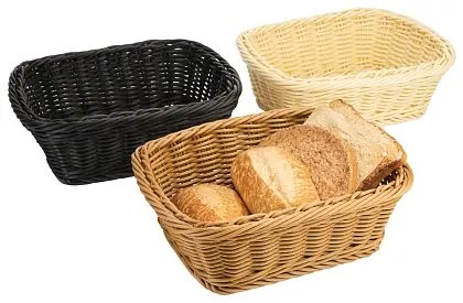 Cestino Contacto poliestere quadrato 23 cm naturale 4785/230