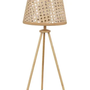 Lampada da tavolo rattan naturale 46 cm BOETICA