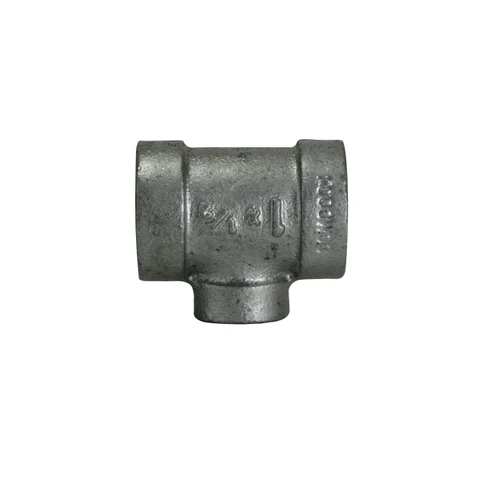 1 1/4" X 3/4" Extra Heavy 300 Malleable Ferro Galvanized Reducing Tee Fittings 68303