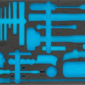 Inserto schiuma morbida Hazet 2 componenti per 163-372/25 dimensioni/lunghezza: 519 mm x 392 mm Dimensioni del sistema org...