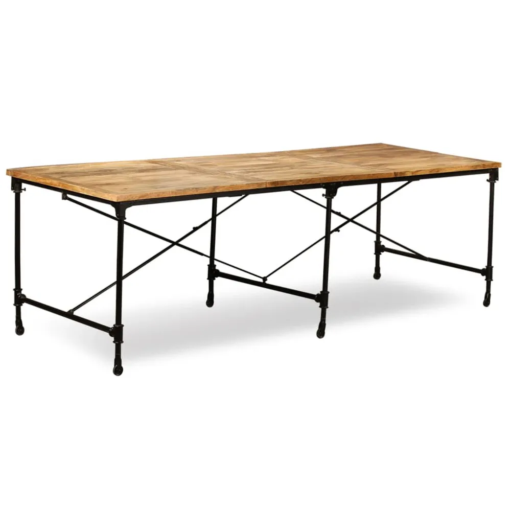 Centrotavola Decorativo Tavolo da Pranzo Legno Massello di Mango 240 cm