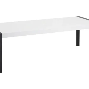 Dining Table 220 x 90 cm White Nero notte ARCTIC I