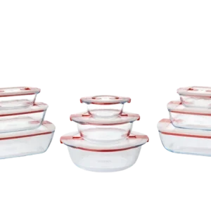 Cook & Heat - Set di 9 contenitori per microonde con coperchio con valvola vapore