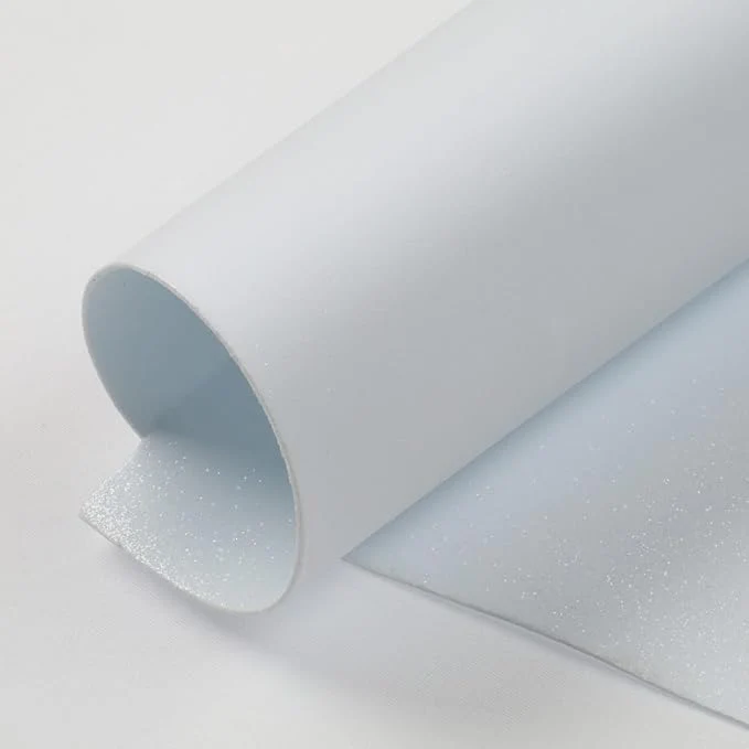 5 Fogli Gomma Eva Glitter Bianco 40x60 cm - 2 mm per lavori Artigianali, Fiori, bomboniere, Decorazioni Craft per Fustelle...