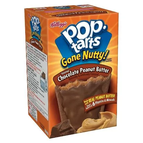 Pop Tarts Gone Nutty Chocolate Peanut Butter, biscotti al cioccolato farciti con crema al burro d'arachidi da 300g