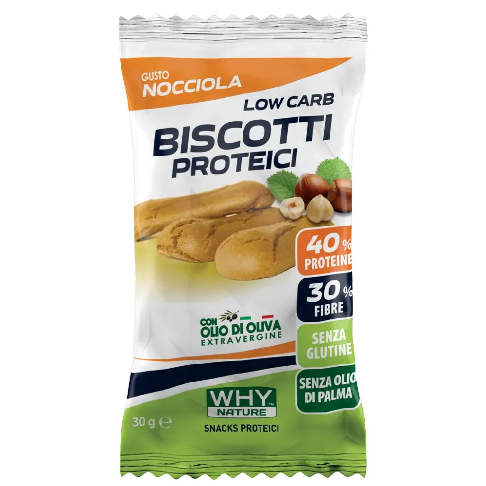 Why Nature Biscotti Proteici Nocciola 30g