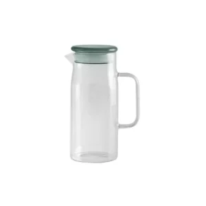 Peyrun Vaso di vetro con coperchio colorato Nordal - 22cm
