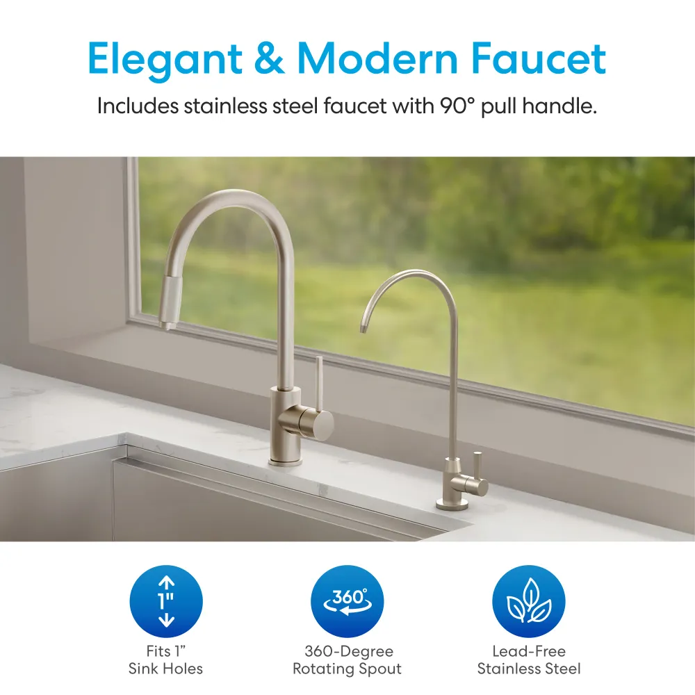 Brio 11" Multiplo Stage Undersink Water Filtration System & Faucet
