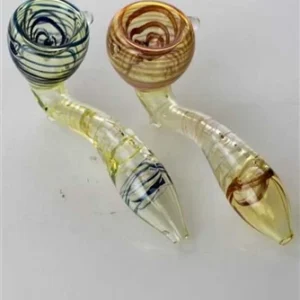 4.5 . Sherlock shape soft vetro Hand Pipe