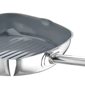 Posate da Tavola Bistecchiera Schulte-Ufer Green Life acciaio inox quadrata Ø: 28 cm 6875-28 i