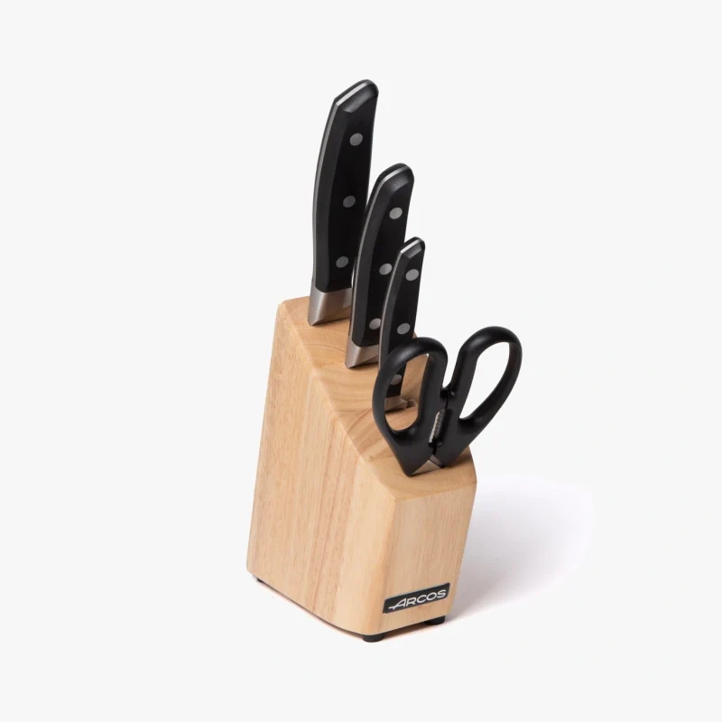 Set da cucina 3 pezzi Serie Manhattan + Forbici + Ceppo