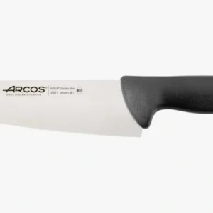 Coltello cucina colore nero Serie 2900 200 mm Acciaio Inossidabile