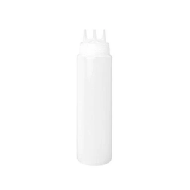 Bottiglia squeezer 3 bocche neutro 360 ml