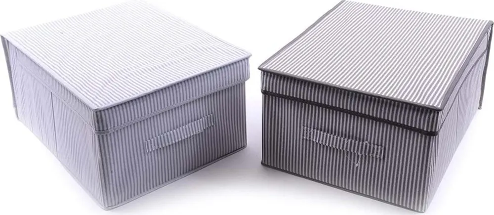 Scatola per vestiti basic rettangolare contenitore salvaspazio box tnt con manici