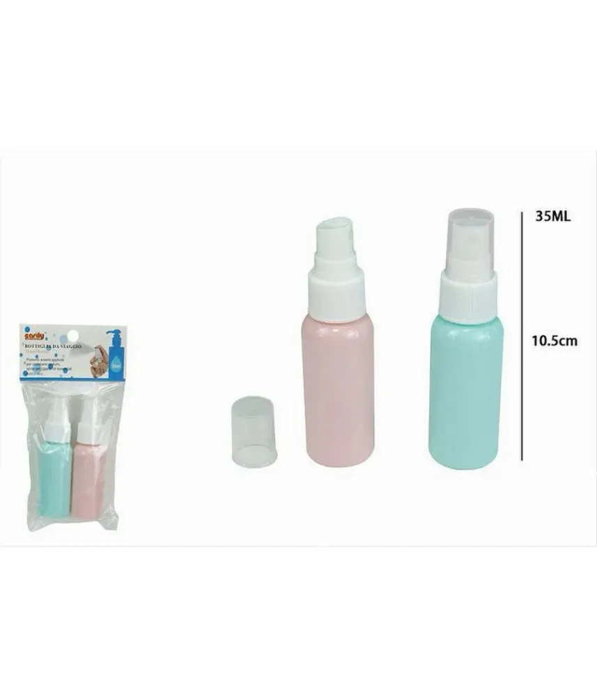 Set 4 Pz Bottiglia Spray Vuota Boccetta Da Viaggio Lozione Profumo Da 35ml 79373
