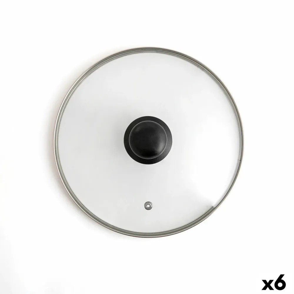 Coperchio per Pentola Quid Renova Trasparente Vetro Ø 24 cm (6 Unità) Acciaio Inossidabile 18/10