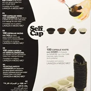 100 CAPSULE CARICABILI SELF CAP PER LAVAZZA MODO MIO