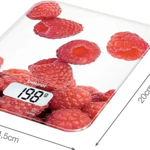 Bilancia cucina Beurer KS19 BERRY Bianco e Rosso
