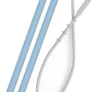 Cannucce silicone con detergente azzurro Minikoioi