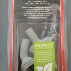 Confezione 3 spazzolini nylon per vaporetto 950 Polti