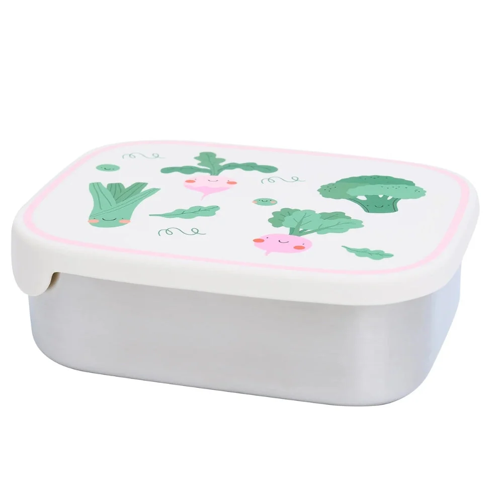 Cotton Cloud Cestino per bambini acciaio inox con divisori rimovibili Veggie Pals