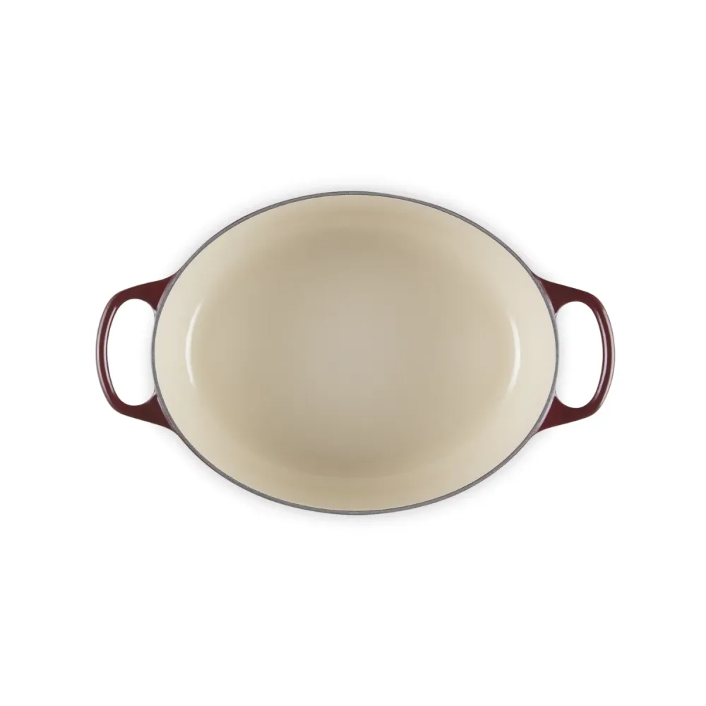 LE CREUSET Cocotte Ovale Evolution 29cm Garnet Ghisa Vetrificata