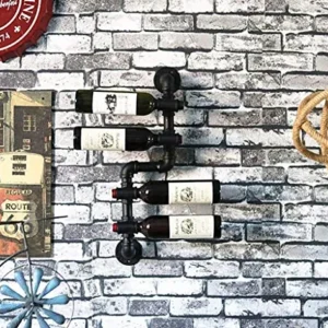 DJSMjbj - Espositore da parete, ferro da stiro, per bicchieri di vino, decorazione d'interni vintage