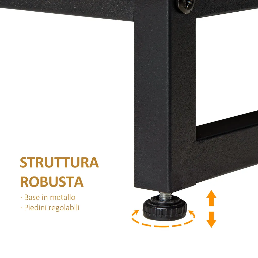 Easycomfort Credenza Moderna per Salotto o Cucina, Mobiletto Multiuso Legno e Metallo con 2 Cassetti e Armadietto, 80x41.5...