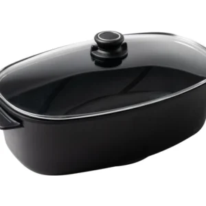 GASTROLUX Rostiera EVO con coperchio vetro induzione 46x26x13,5 cm