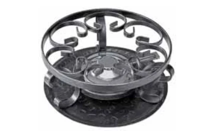 Heidi Cheese Line Bruciatore per fonduta, bruciatore pasta, Ø 21 cm, acciaio inossidabile, nero