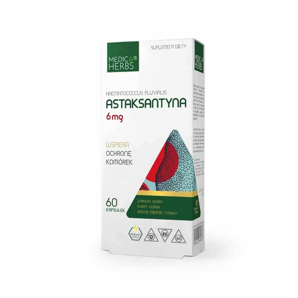 MEDICA HERBS Astaxantina 6mg, 60 capsule.