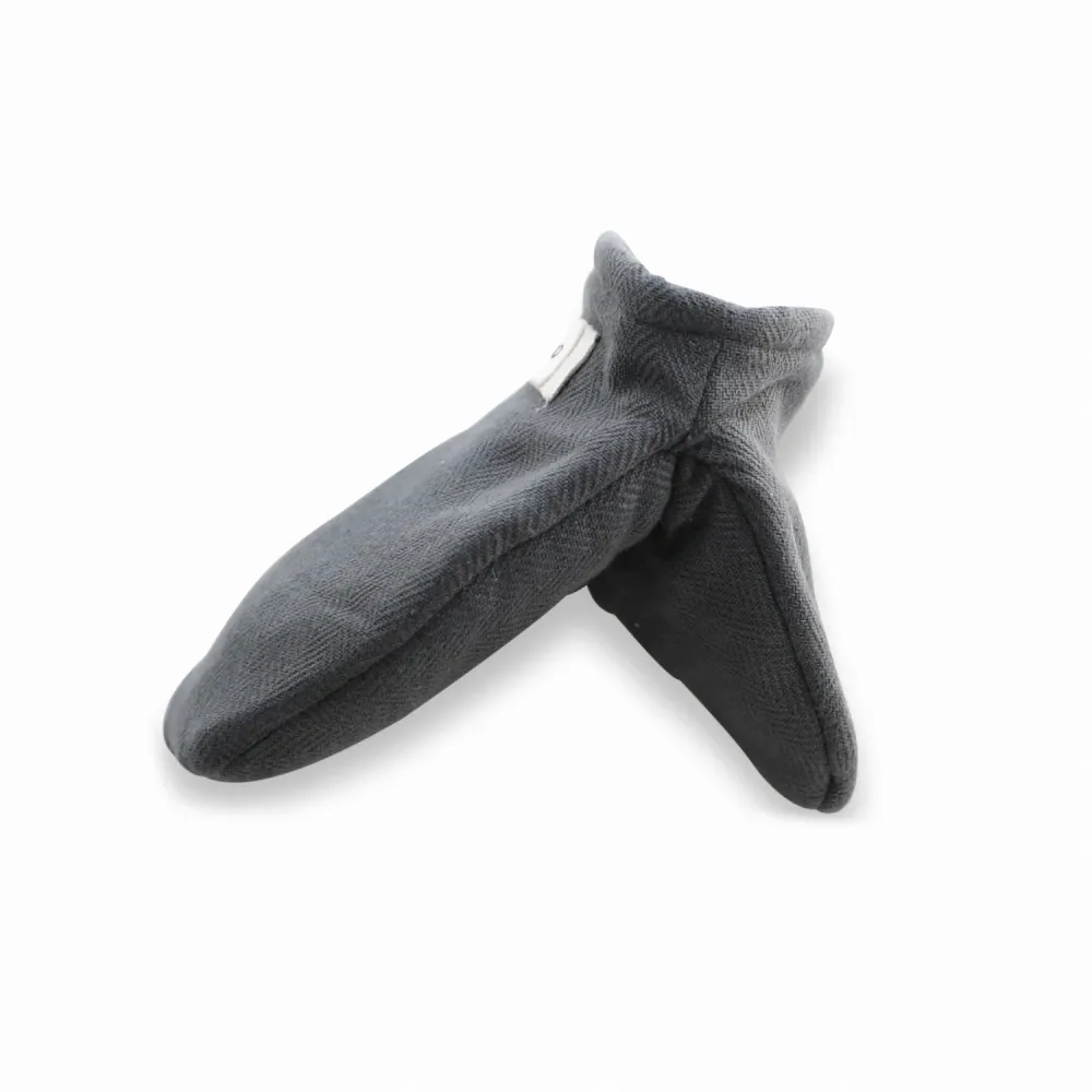 Mini guanti da forno 14x14 cm cotone biologico grigio scuro