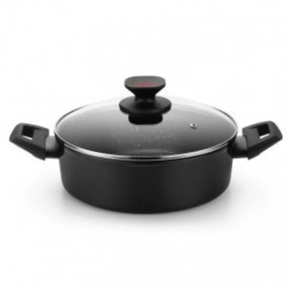 Casseruola Monix TITAN ROCK Nero Ø 28 cm