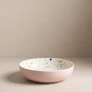 Breeze Party Piatto Pasta Gres 21 cm Rosa MT