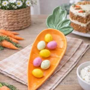 Piatto Decorativo Forma di Carota – 27,3 cm
