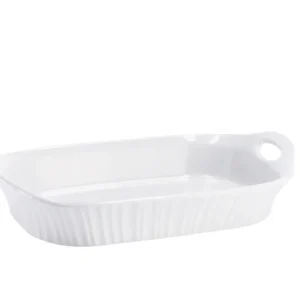 Pirofila rett ceramica 35x23xh8cm b.co 100978