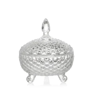 Potiche Karim vetro trasparente 16x18,5 cm - Franco srl