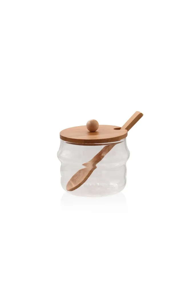 Il Barattolo Mia Vetro Borosilicato con Coperchio Bambù da 250 ml Selected Products - 871