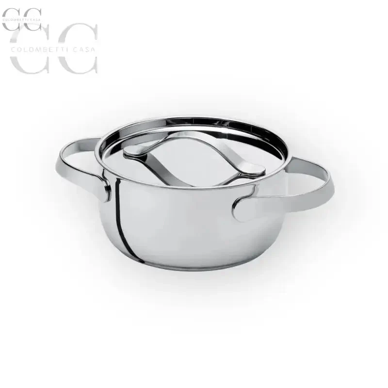 Casseruola con coperchio cm24-Al Dente-acciaio Serafino Zani