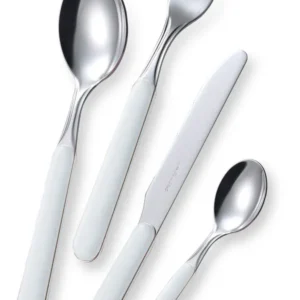 Servizio Set di Posate 24 Pezzi Acciaio Eme Bonita Bianco 19