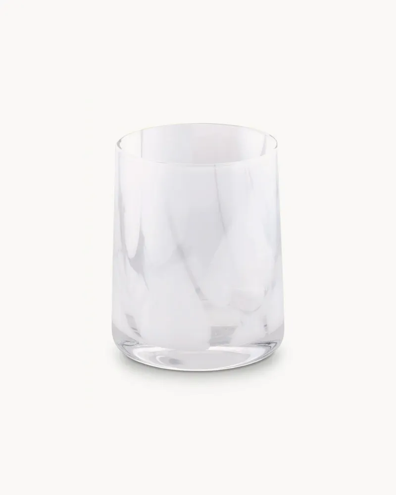Set 6 bicchieri acqua vetro decorato Thalia
