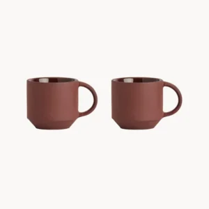 Set 2 tazzine terracotta realizzate mano Yuka