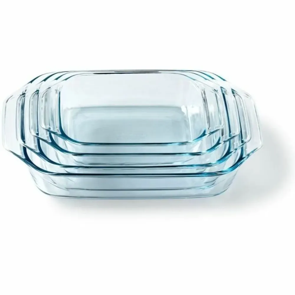 Set di Teglie da Forno Pyrex Trasparente 4 Pezzi