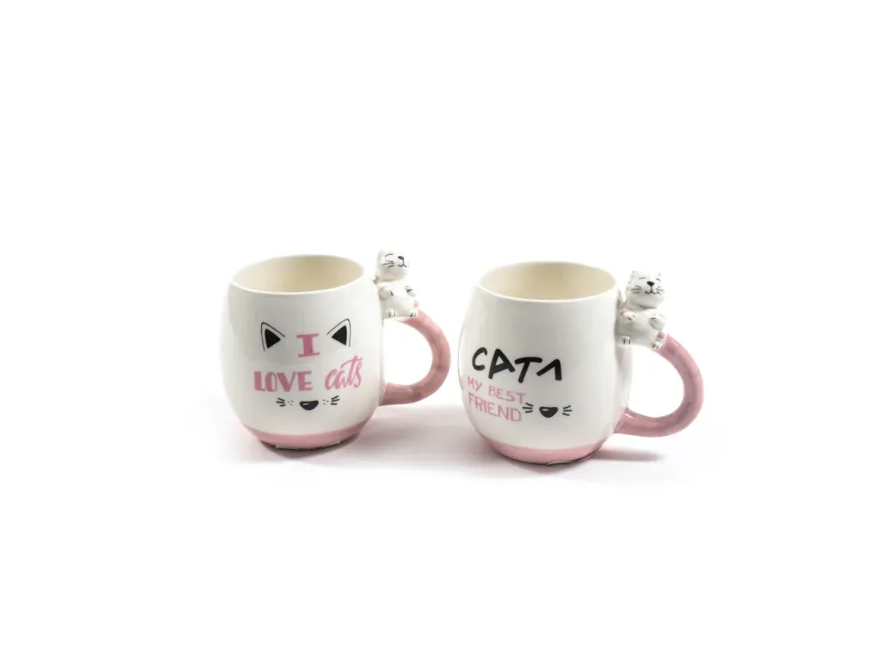 Tazza ceramica 480ml 14x10xh.11cm assortita