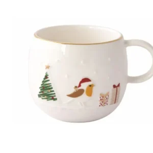 Tazza porcelllana da 400 ml della linea "Let it snow" di Easy Life