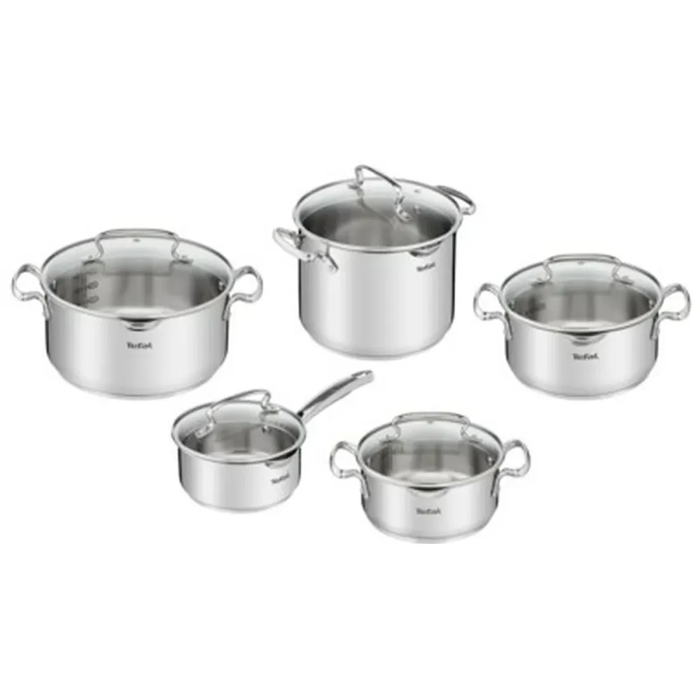 Casseruola con coperchio Tefal G719SA74 Acciaio Ø 18 cm Ø 24 cm Ø 20 cm Ø 22 cm Ø 16 cm 1,5 L 2 L 2,5 L 6 L 5 L 10 Pezzi