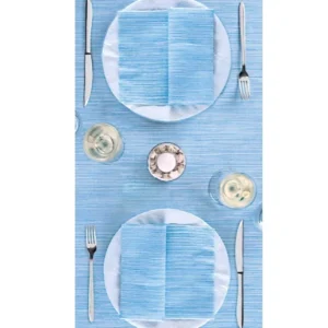 Tovaglia 100x100 Spunlace Packservice Nuvola Costes Azzurro 80 Pezzi