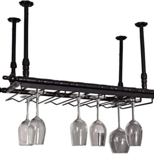 UYZ Portabottiglie da Appendere Europeo, portabicchieri da Vino, portabottiglie per Vino per la casa, portabicchieri da Ba...